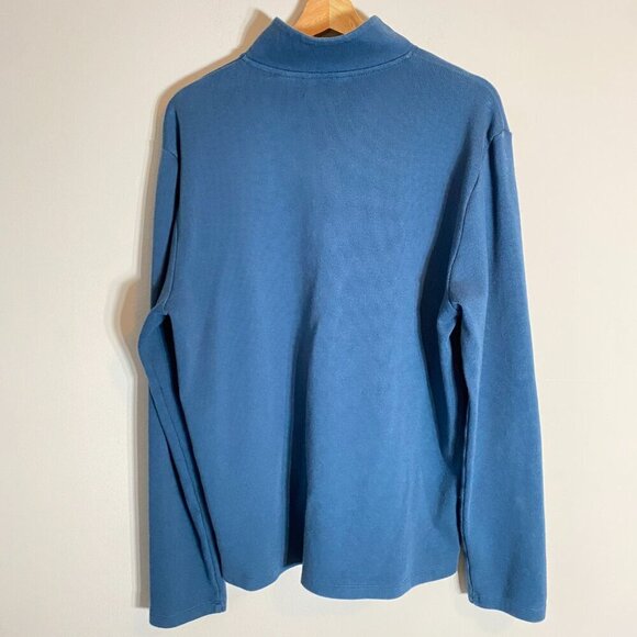 NWOT Calvin Klein Men's Large Liquid Touch Long Sleeve Quarter Zip Blue Pullover - Picture 11 of 16